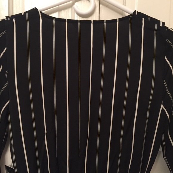 Express Ruffle Elastic Waist Wrap Dress NWT - Picture 7 of 9